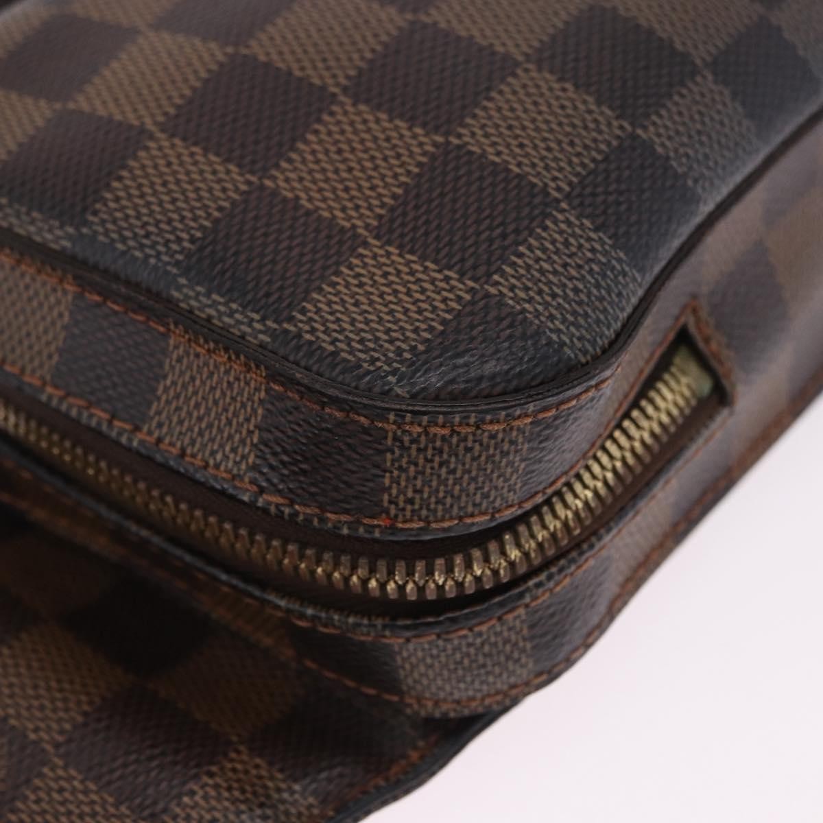 Louis Vuitton Geronimos Waist Damier Ebene Brown Canvas Shoulder Bag Bag (Pre-Owned)