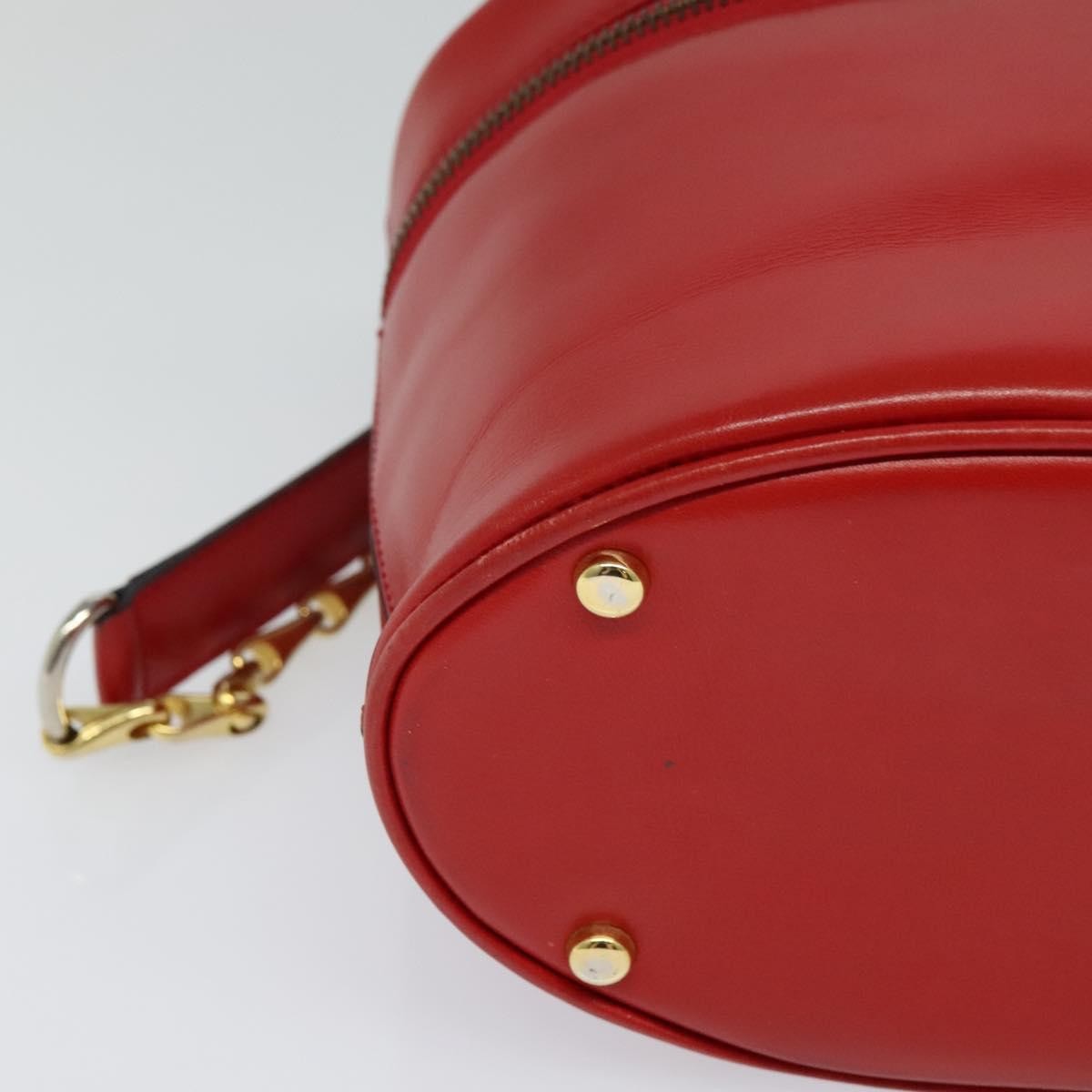 Celine Vanity Leather Red Leather Shoulder Bag Bag (Pre-Owned)