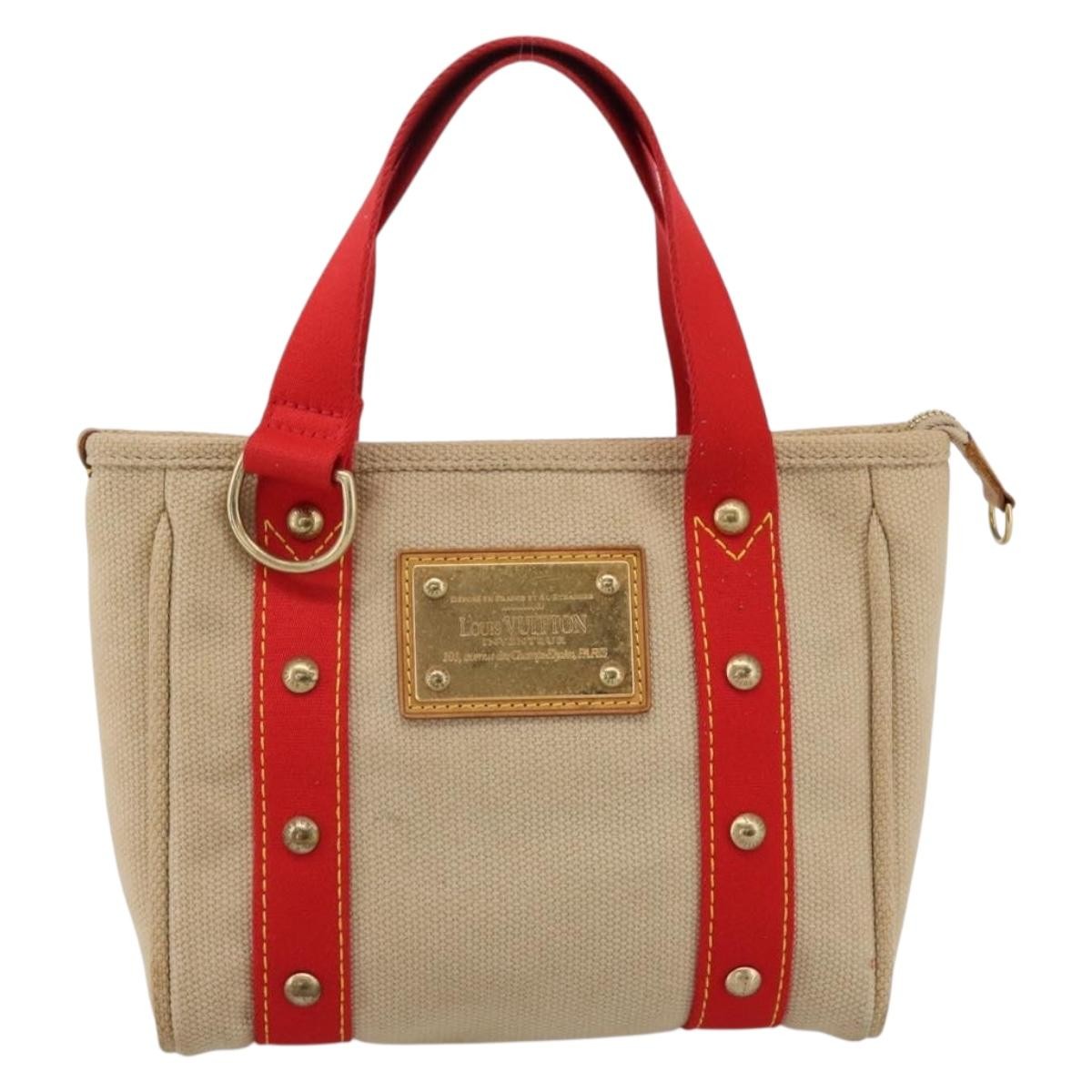 Louis Vuitton Antigua Canvas Beige Canvas Tote Bag Bag (Pre-Owned)