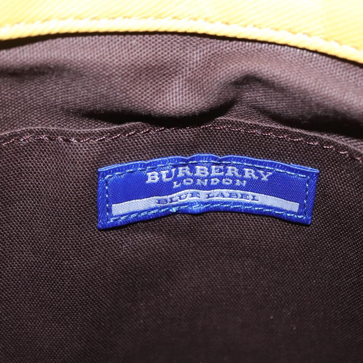 Burberry Blue Label Leather Yellow Leather Tote Bag Bag (Pre-Owned)
