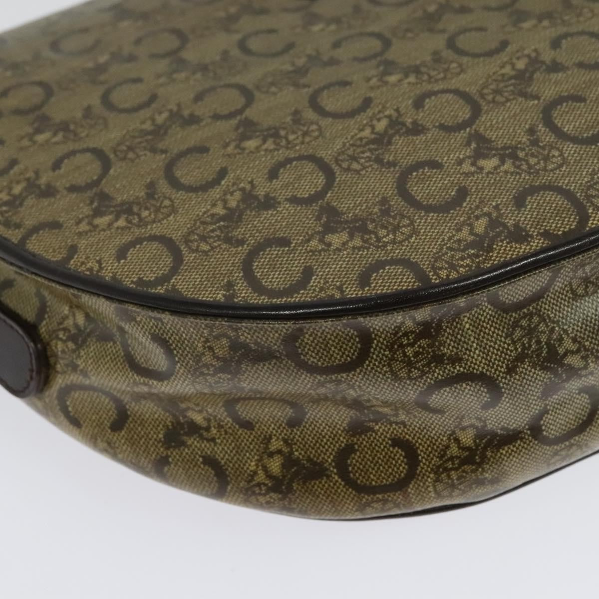 Celine C Sulky Canvas And Leather Beige Canvas Shoulder Bag Bag (Pre-Owned)