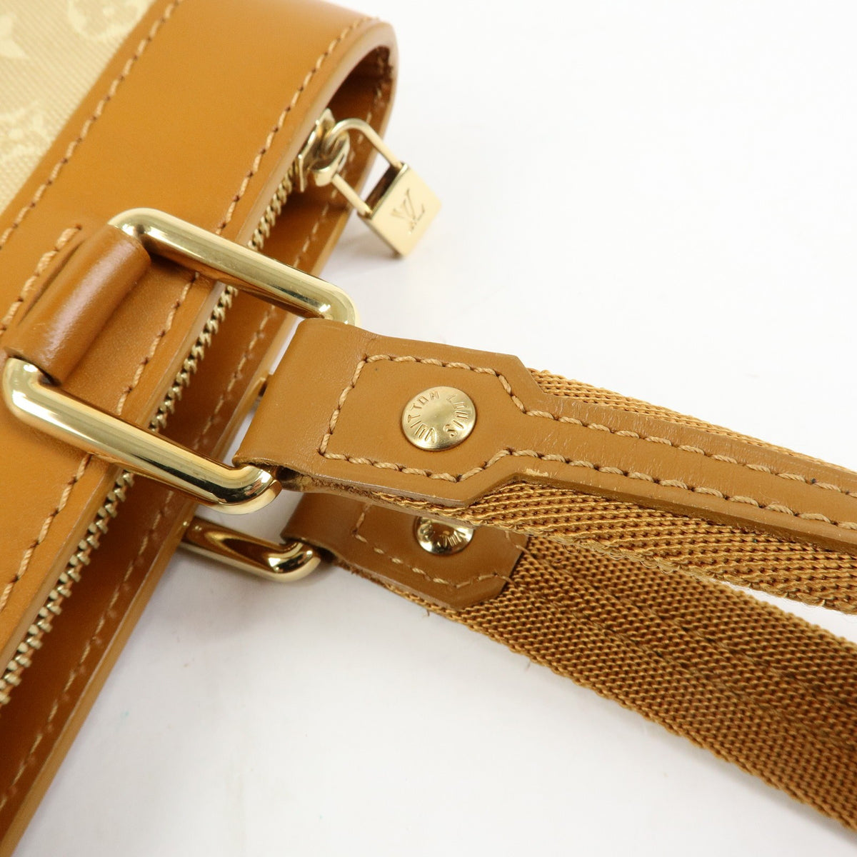 Louis Vuitton Lucille Mini Lin Beige Canvas Handbag (Pre-Owned)