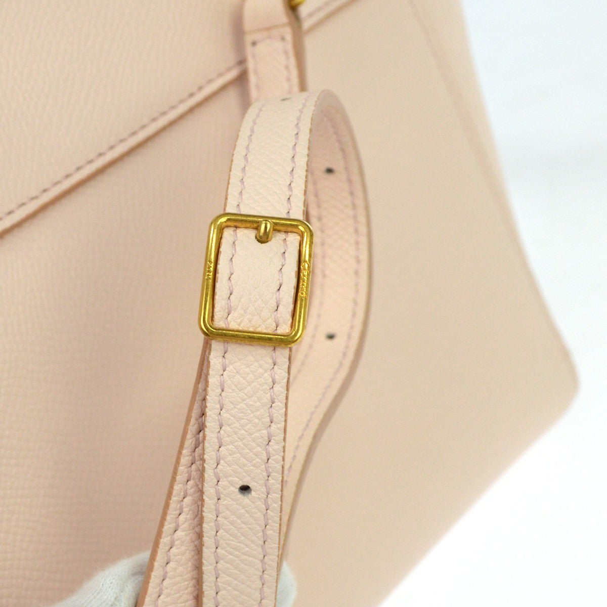 Celine Belt Leather Pink Leather Handbag (Pre-Owned)
