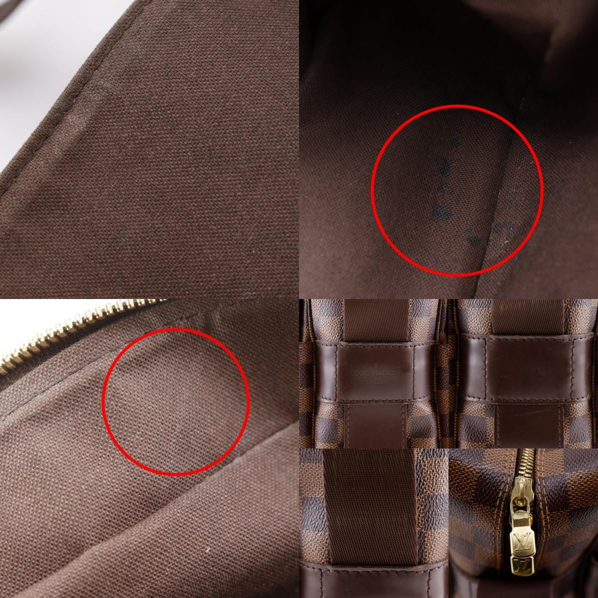 Louis Vuitton Naviglio Damier Ebene Brown Canvas Shoulder Bag Bag (Pre-Owned)