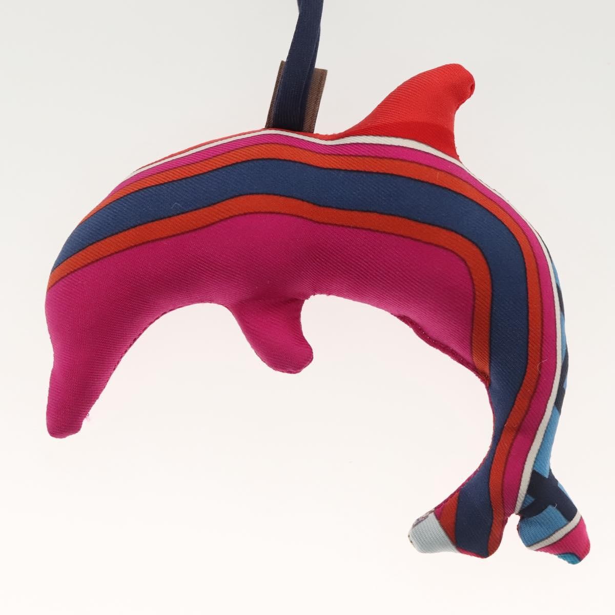 Hermes Petit H Dolphin Bag Charm Silk Purple Silk Charms And Keychains Accessory (Pre-Owned)