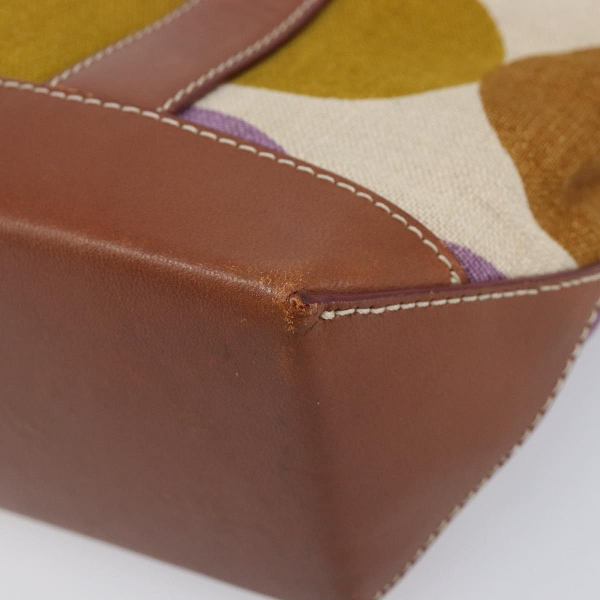 Celine Handbag Canvas Brown Canvas Handbag (Pre-Owned)
