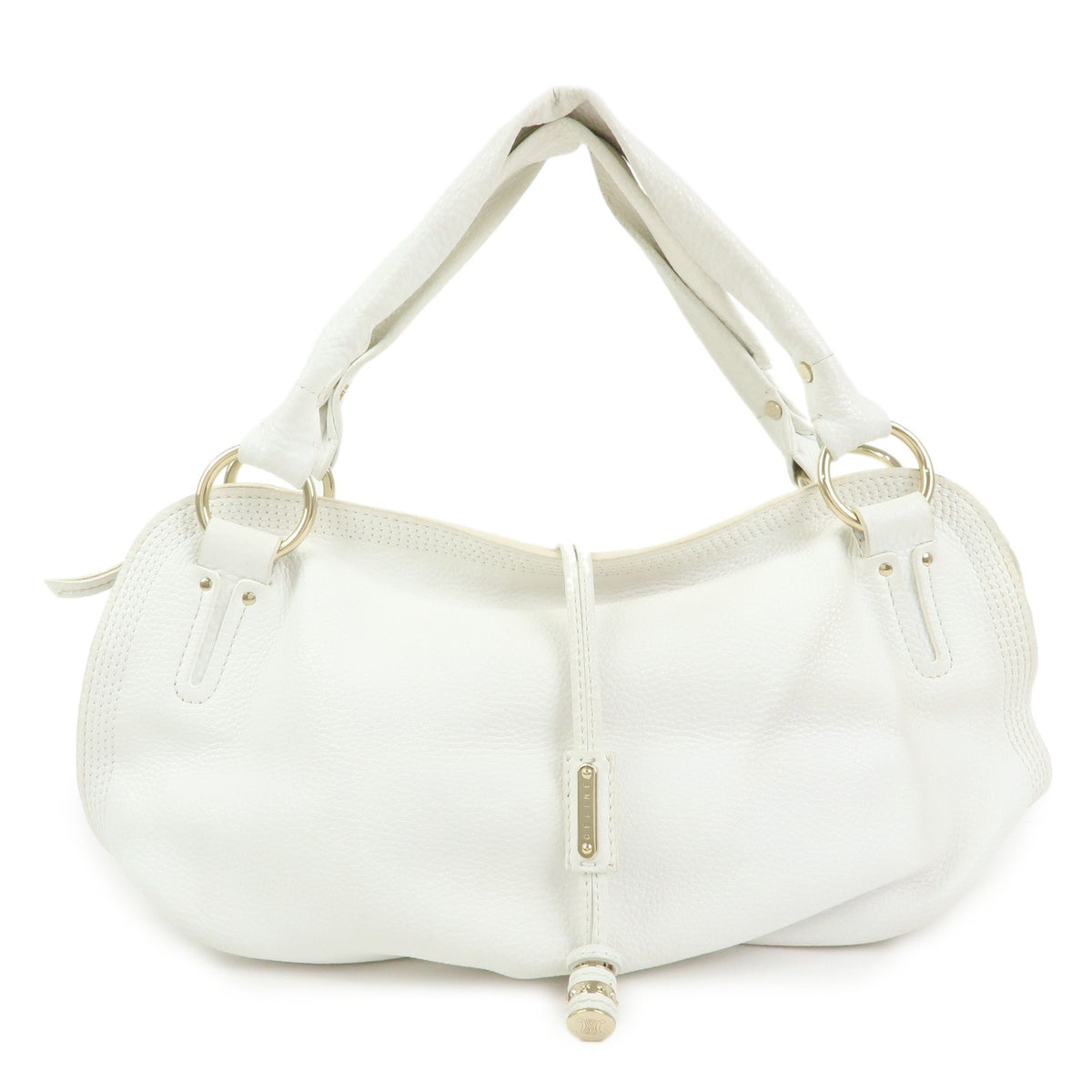 Celine Bittersweet Leather White Leather Handbag (Pre-Owned)