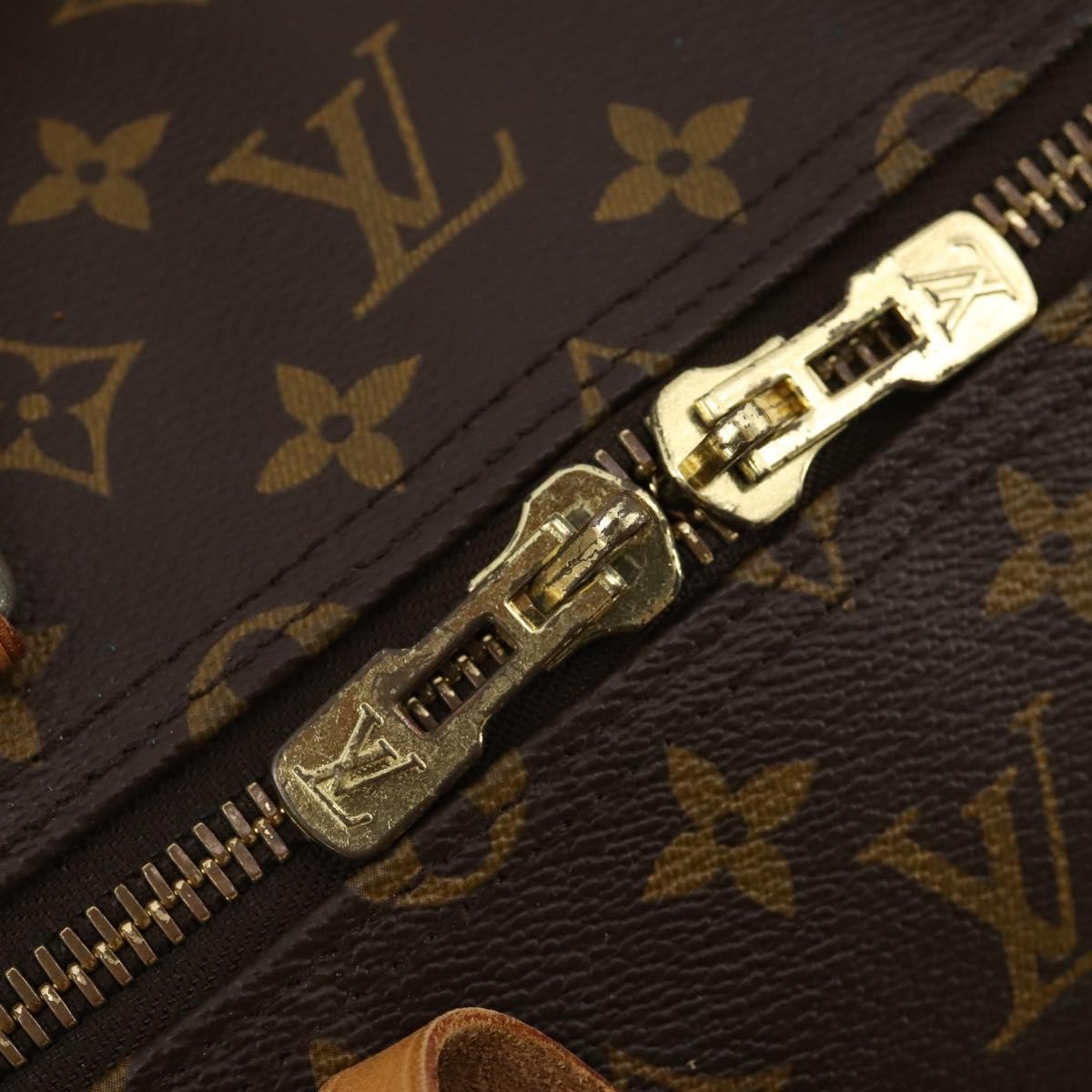 Louis Vuitton Keepall Monogram Canvas Brown Canvas Travel Bag Bag (Pre-Owned)