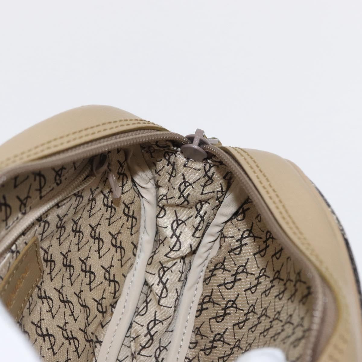 Saint Laurent Vintage Pvc Leather Beige Pvc Shoulder Bag Bag (Pre-Owned)