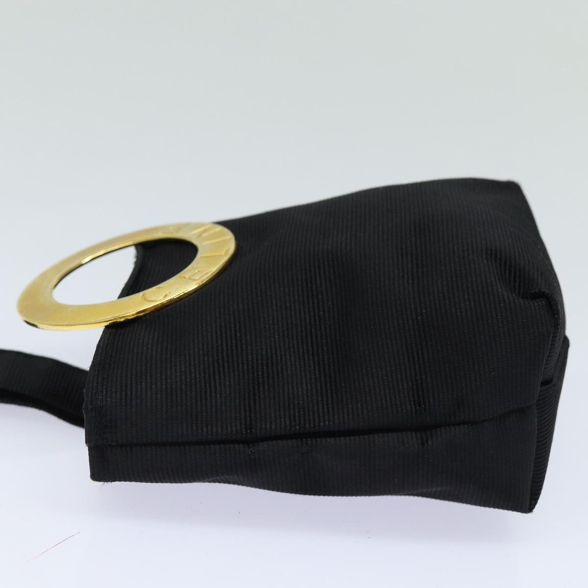 Celine Circle Logo Nylon Black Nylon Clutche & Pouche Bag (Pre-Owned)