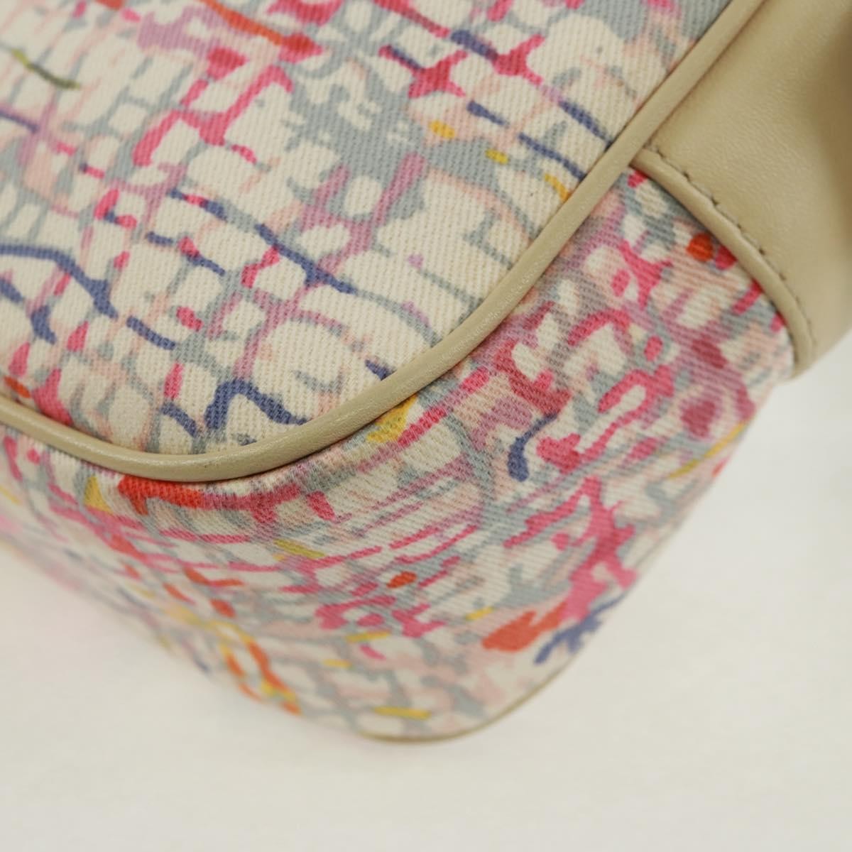 Chanel Vintage Clover Camera Printed Canvas Multicolour Canvas Shoulder Bag Bag (Pre-Owned)