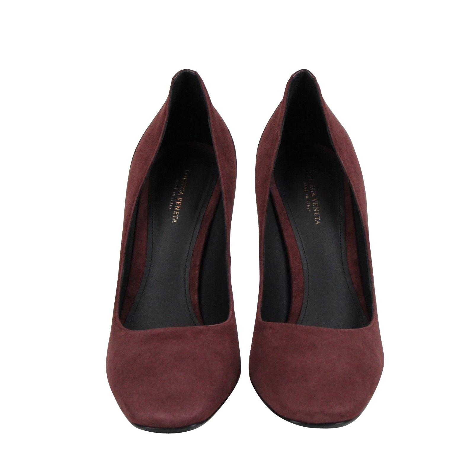 Bottega Veneta Women's Dark Rose Suede Leather Kid Luxe Heels (36 EU / 6 US)