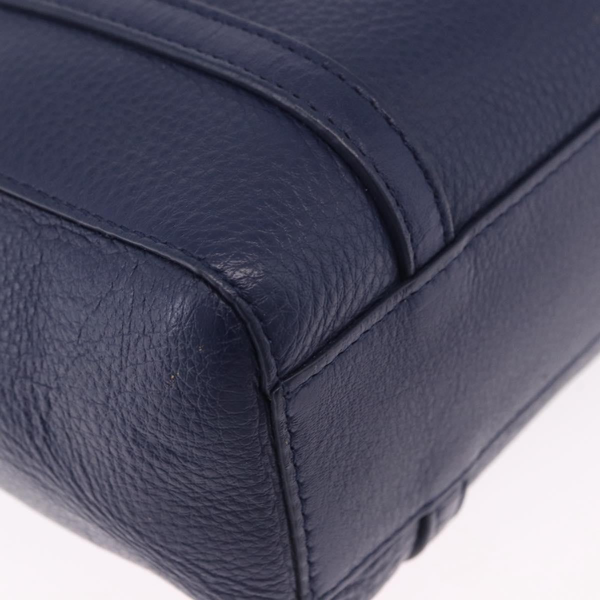 Balenciaga Everyday Tote Leather Navy Leather Tote Bag Bag (Pre-Owned)