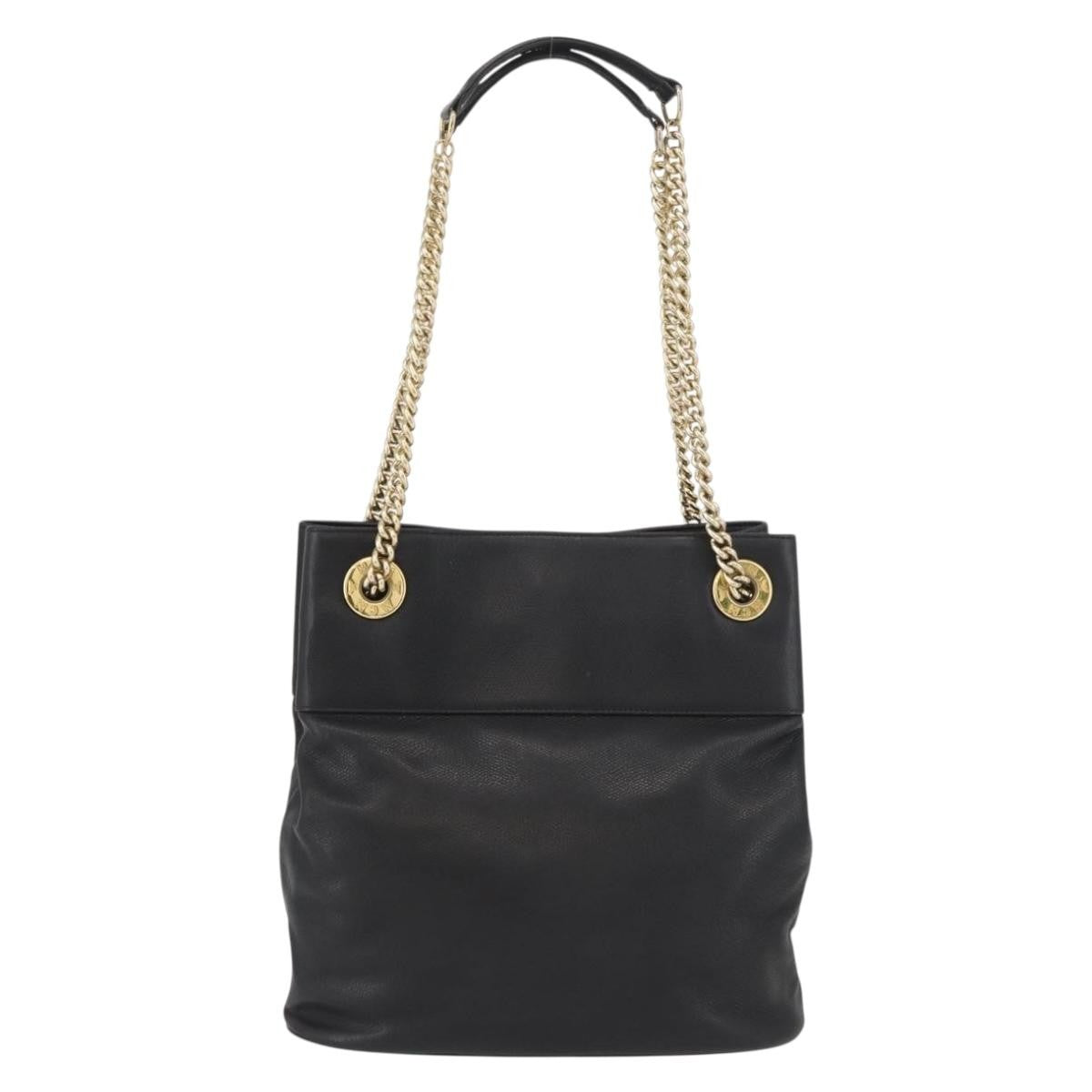 MCM Vintage Vicetos Leather Black Leather Shoulder Bag Bag (Pre-Owned)