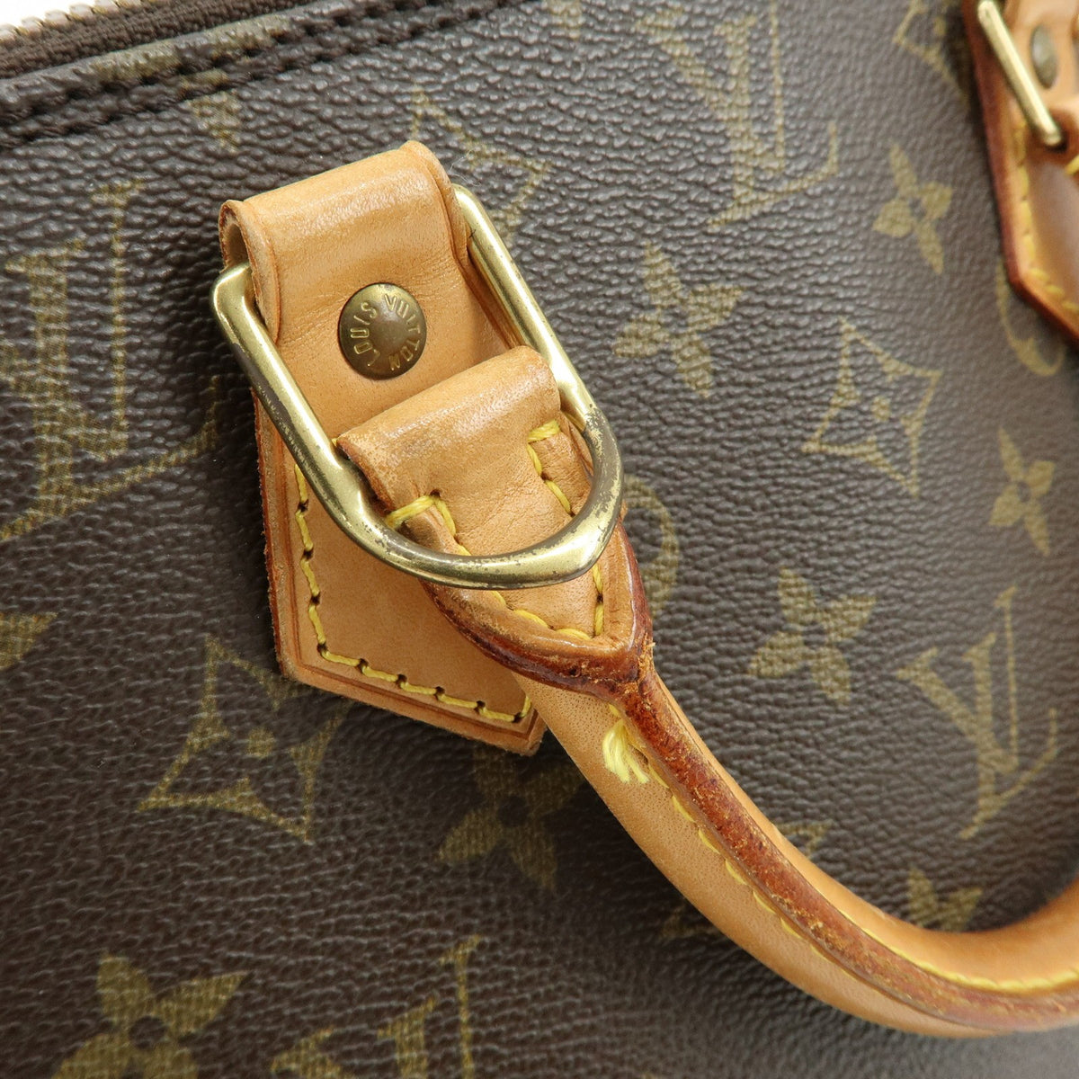 Louis Vuitton Alma Monogram Canvas Brown Canvas Handbag (Pre-Owned)