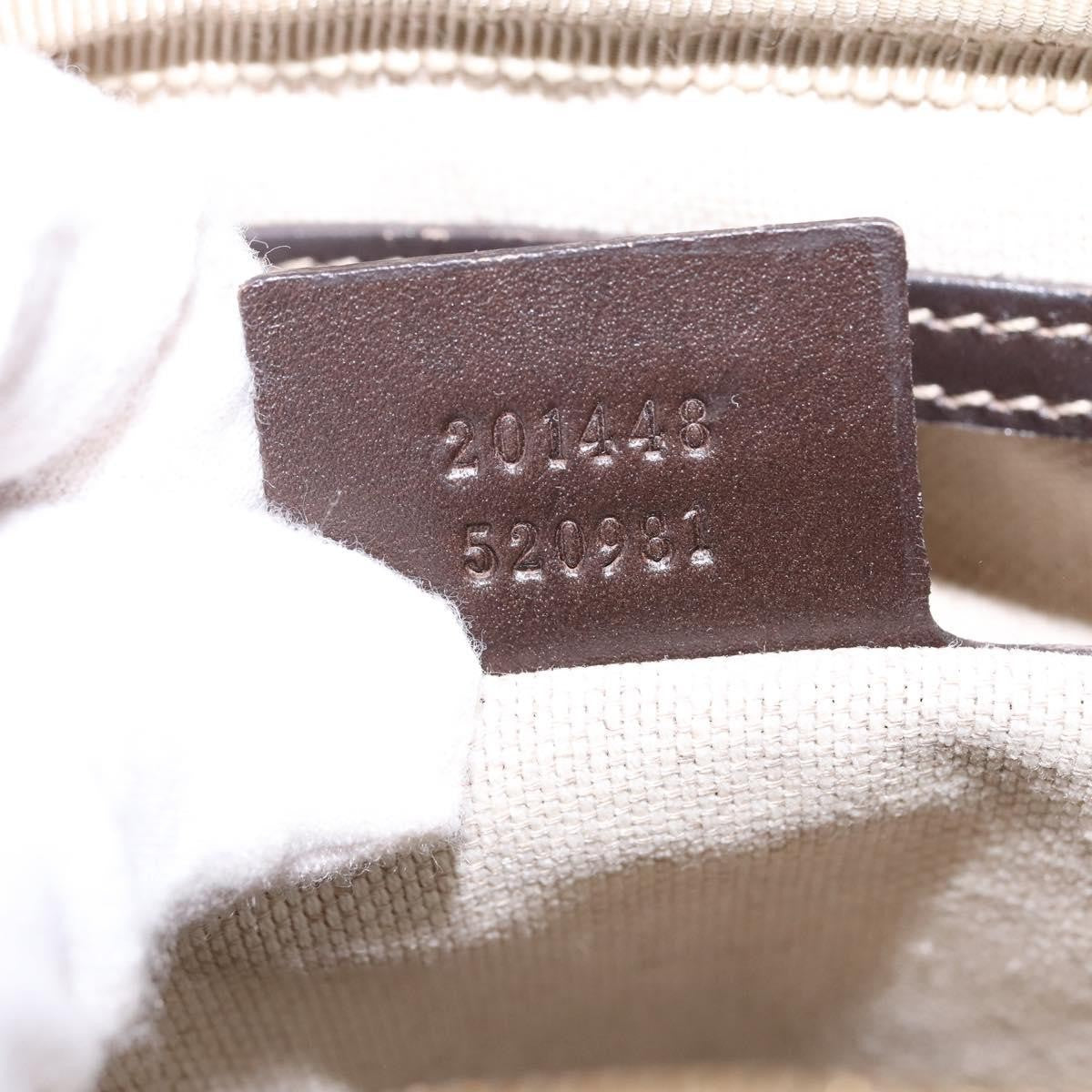 Gucci Front Zip Messenger Gg Coated Canvas Beige Canvas Crossbody Bag Bag (Pre-Owned)