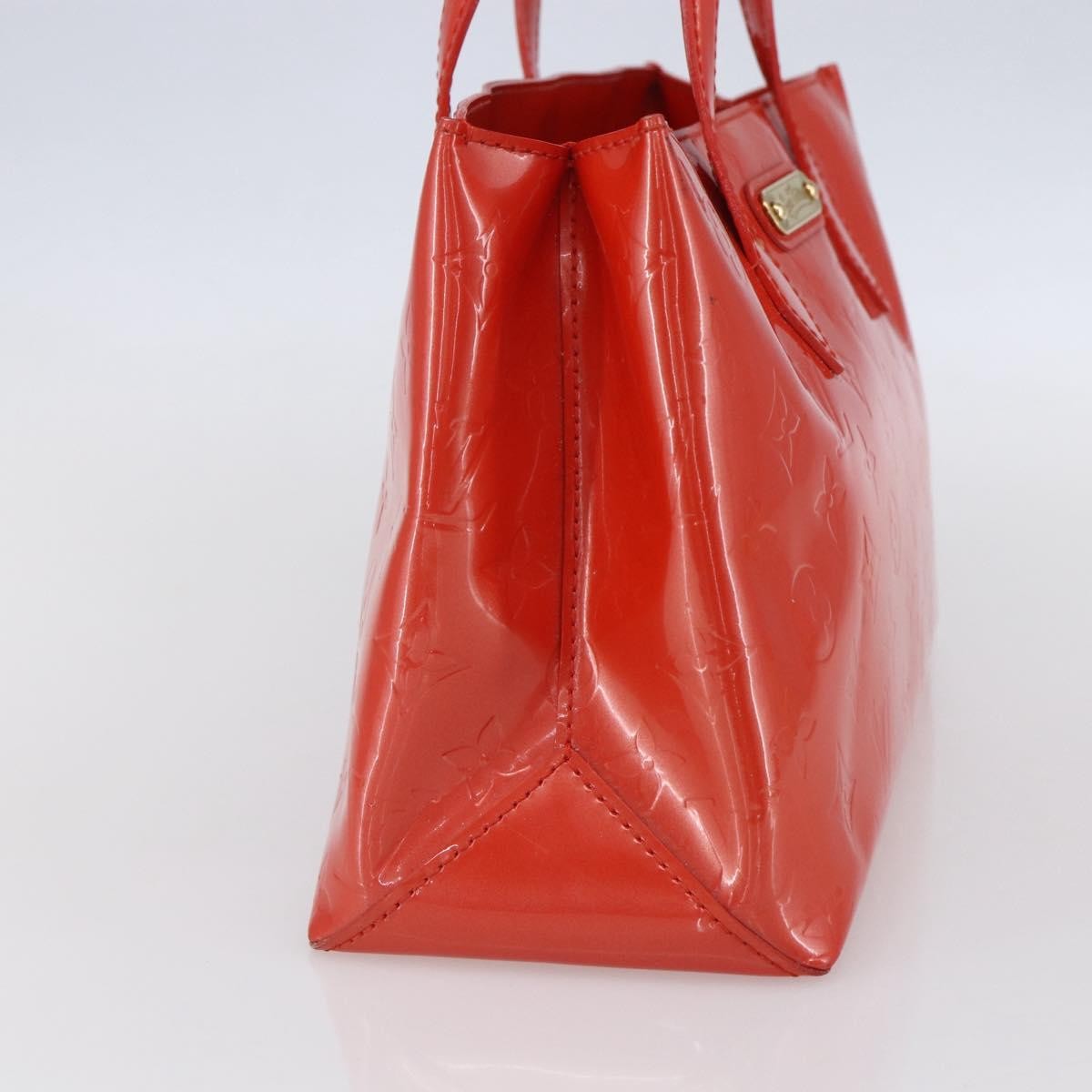 Louis Vuitton Wilshire Monogram Vernis Orange Patent_Leather Tote Bag Bag (Pre-Owned)