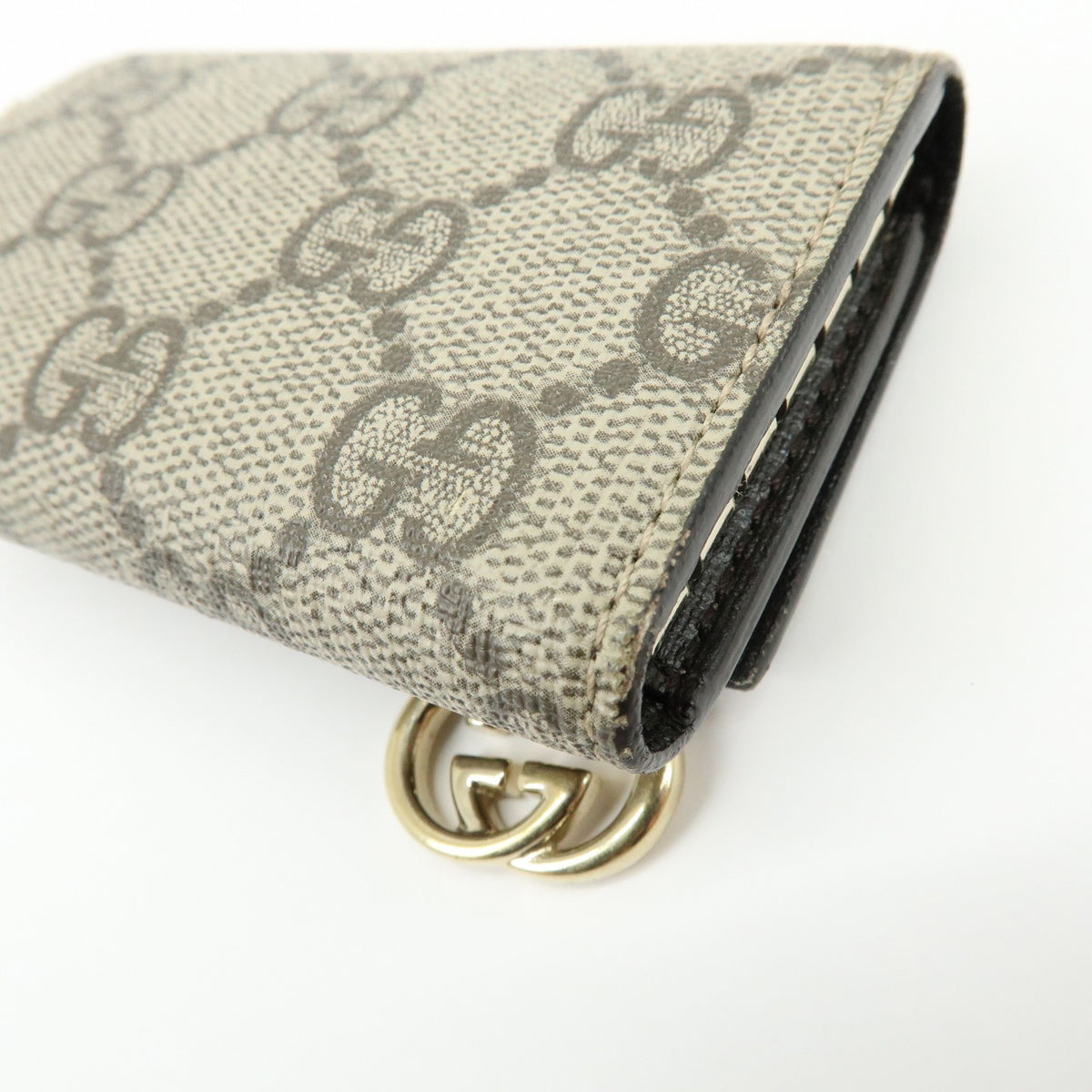 Gucci Interlocking G French Gg Coated Canvas Beige Canvas Wallets Accessory (Pre-Owned)
