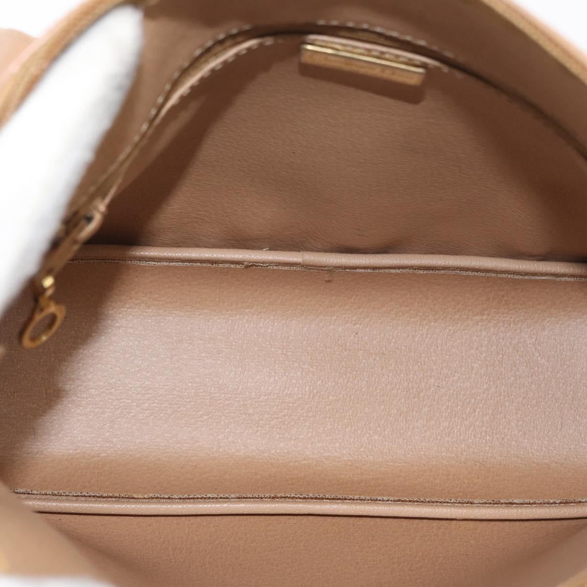 Christian Dior Vintage Trotter Canvas Beige Canvas Handbag (Pre-Owned)