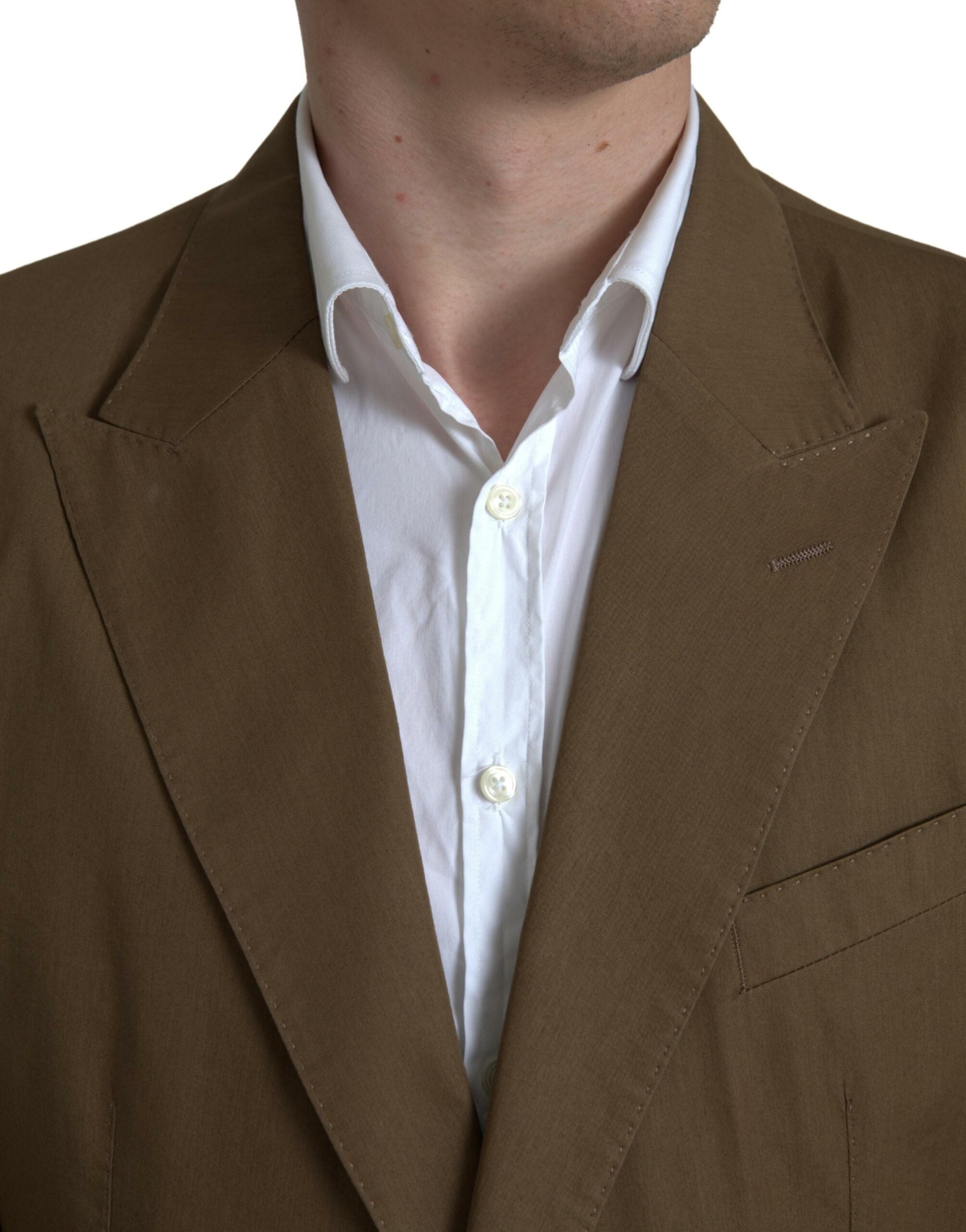 Dolce & Gabbana Brown 2 Piece Single Breasted TAORMINA Men's Suit