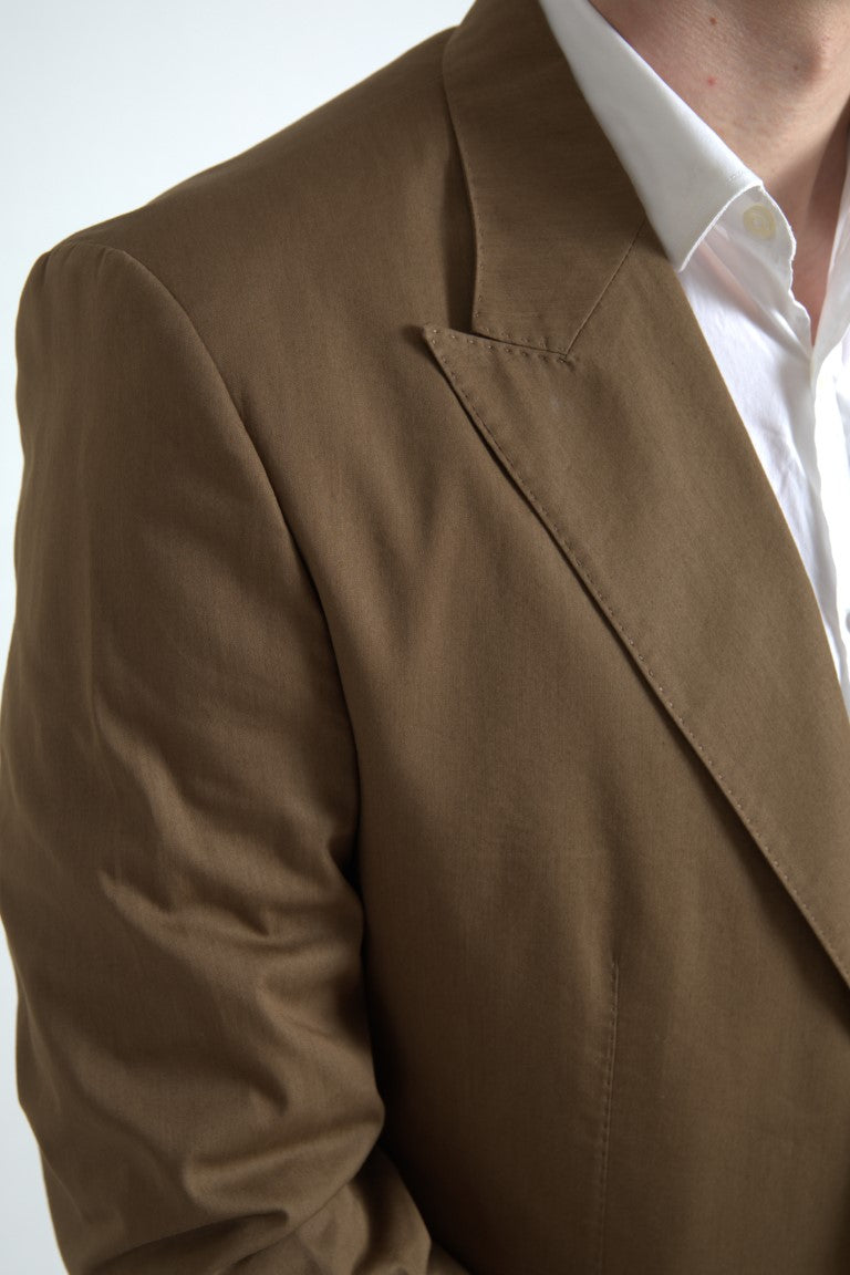 Dolce & Gabbana Brown 2 Piece Single Breasted TAORMINA Men's Suit