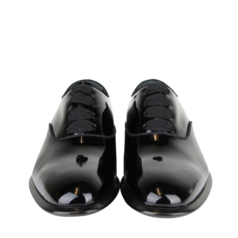 Alexander McQueen Men's Patent Black Leather Dress Shoes