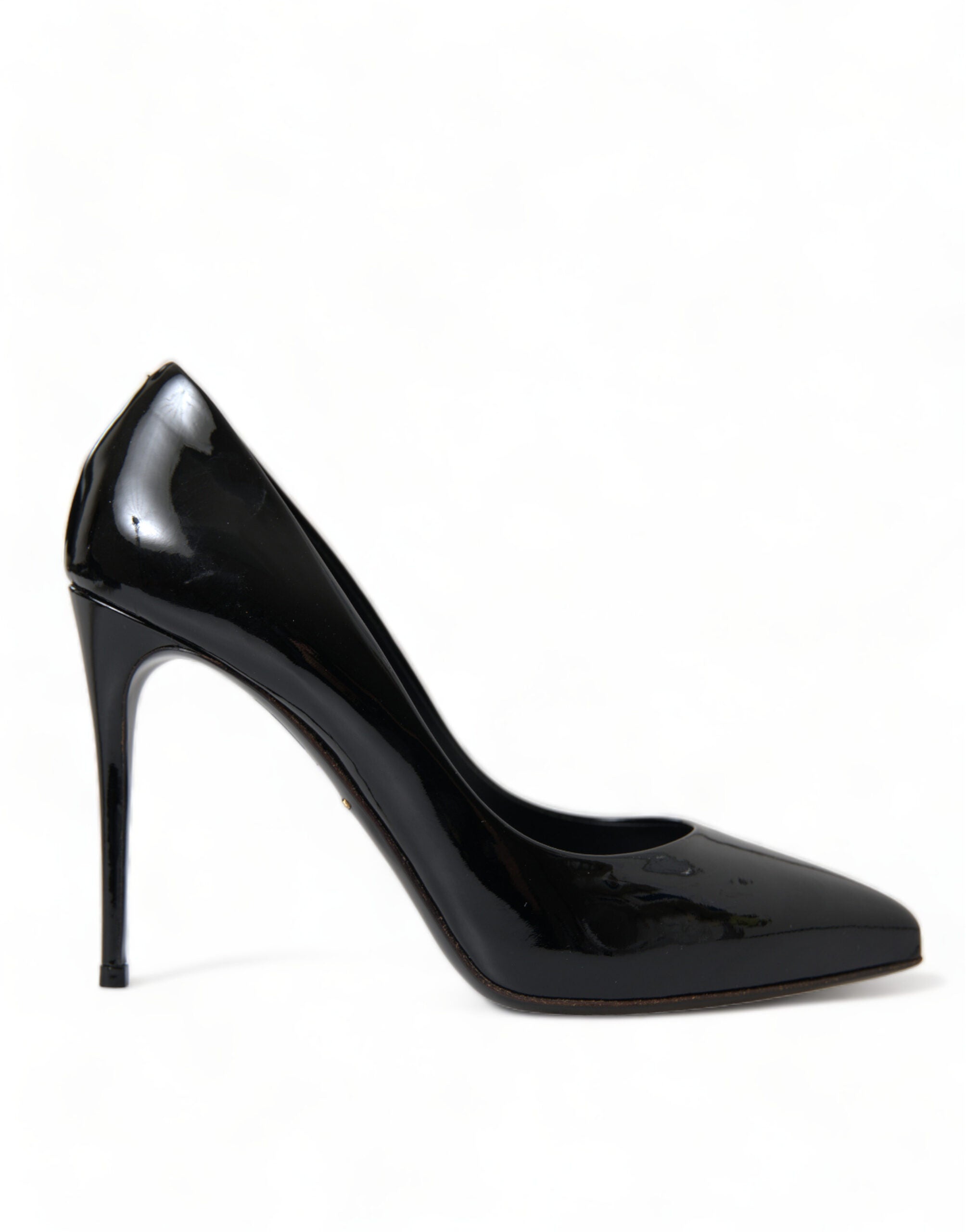Dolce & Gabbana Black Patent Leather Pumps Heels Women's Shoes