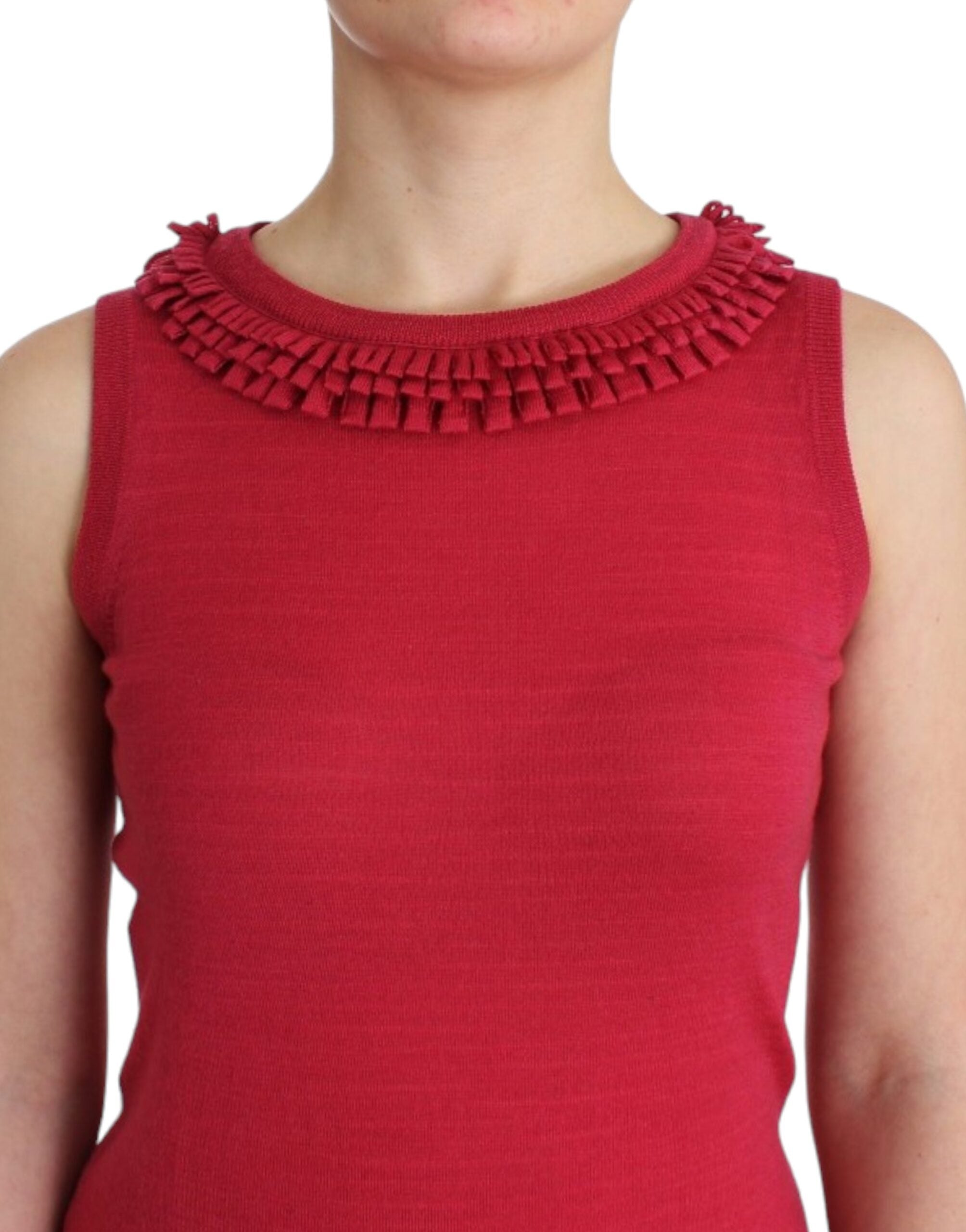 John Galliano Pink wool knit Women's top