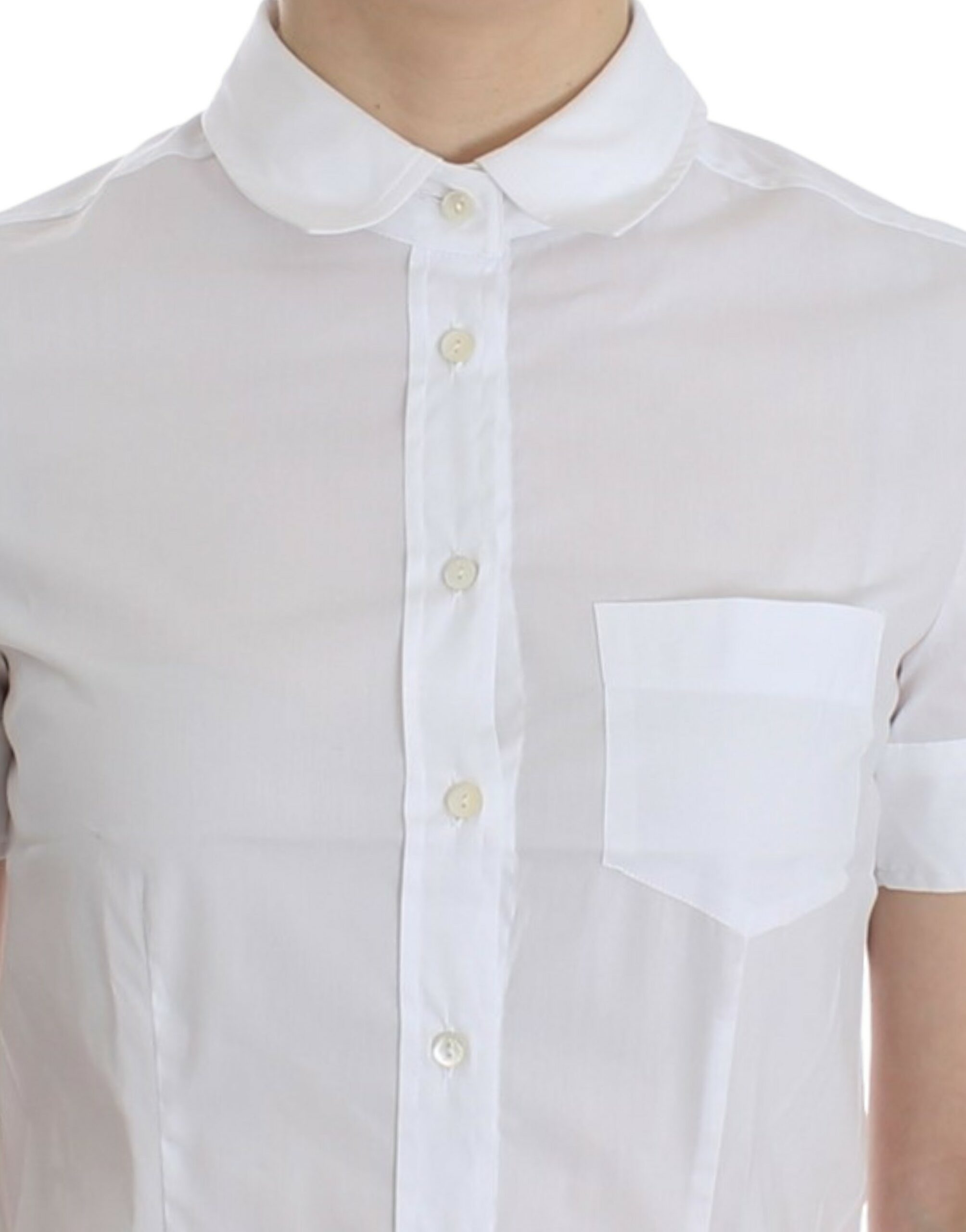 John Galliano White Cotton Shirt Women's Top