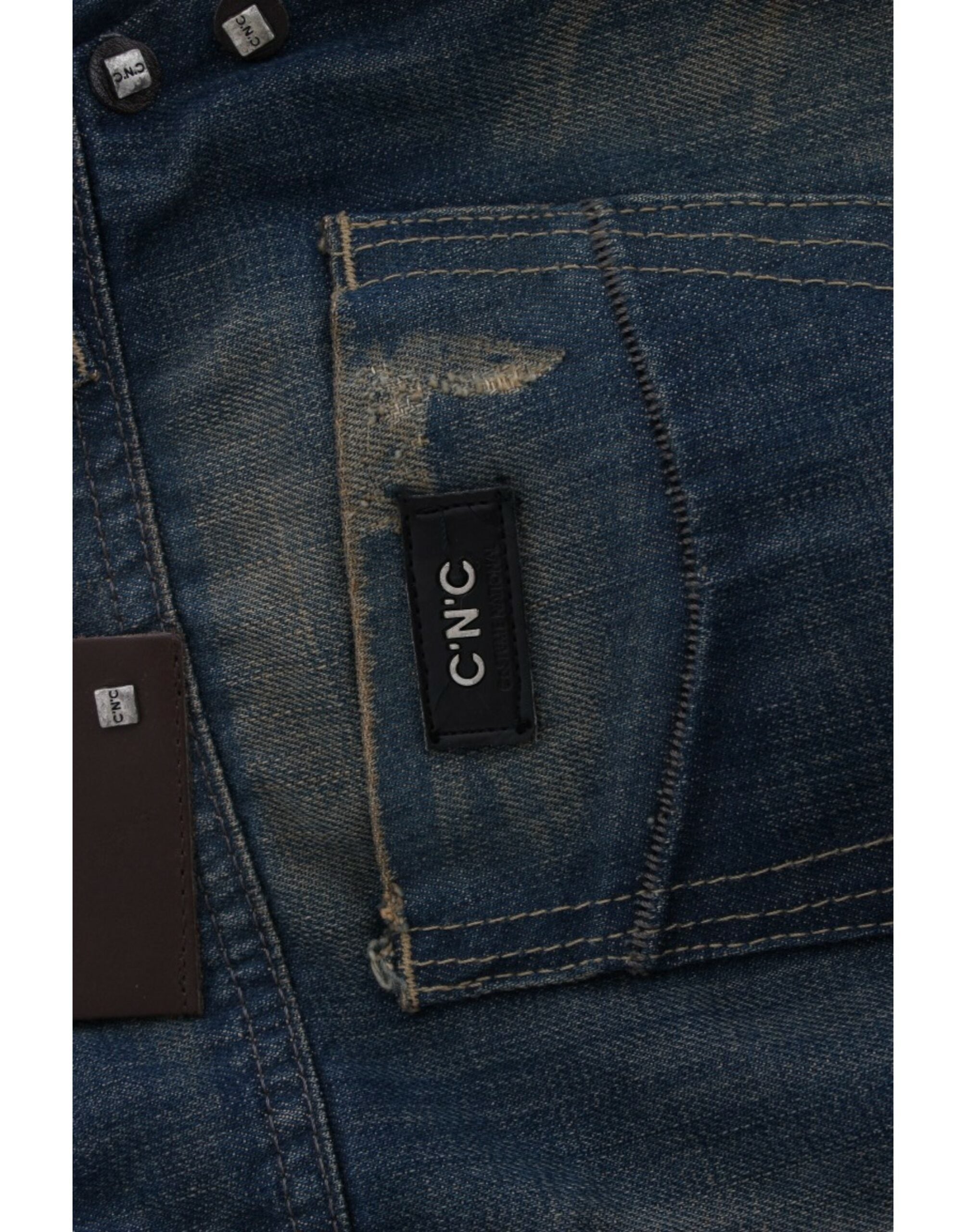 Costume National Blue straight leg Women's jeans