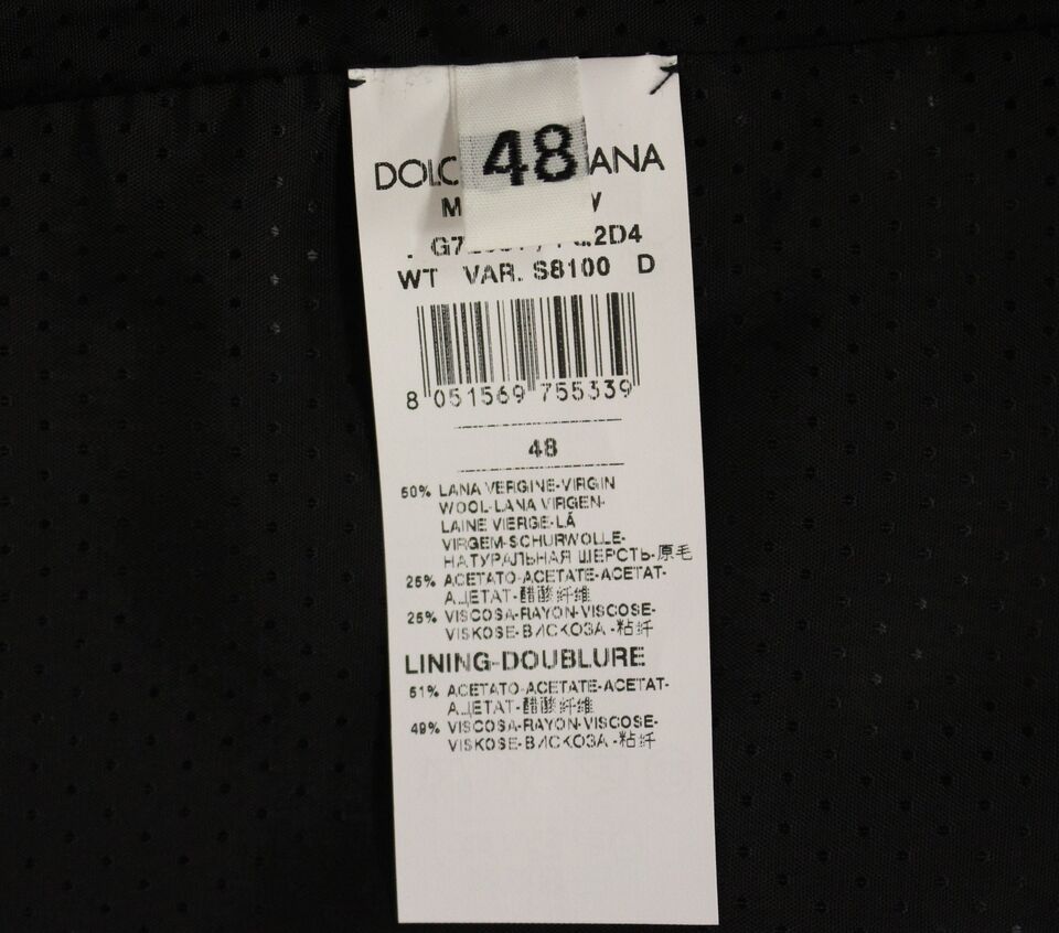 Dolce & Gabbana Gray Wool Blend Vest Gilet Men's Weste