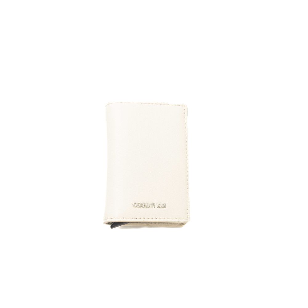 Cerruti 1881 Beige Calfskin Men Men's Wallet
