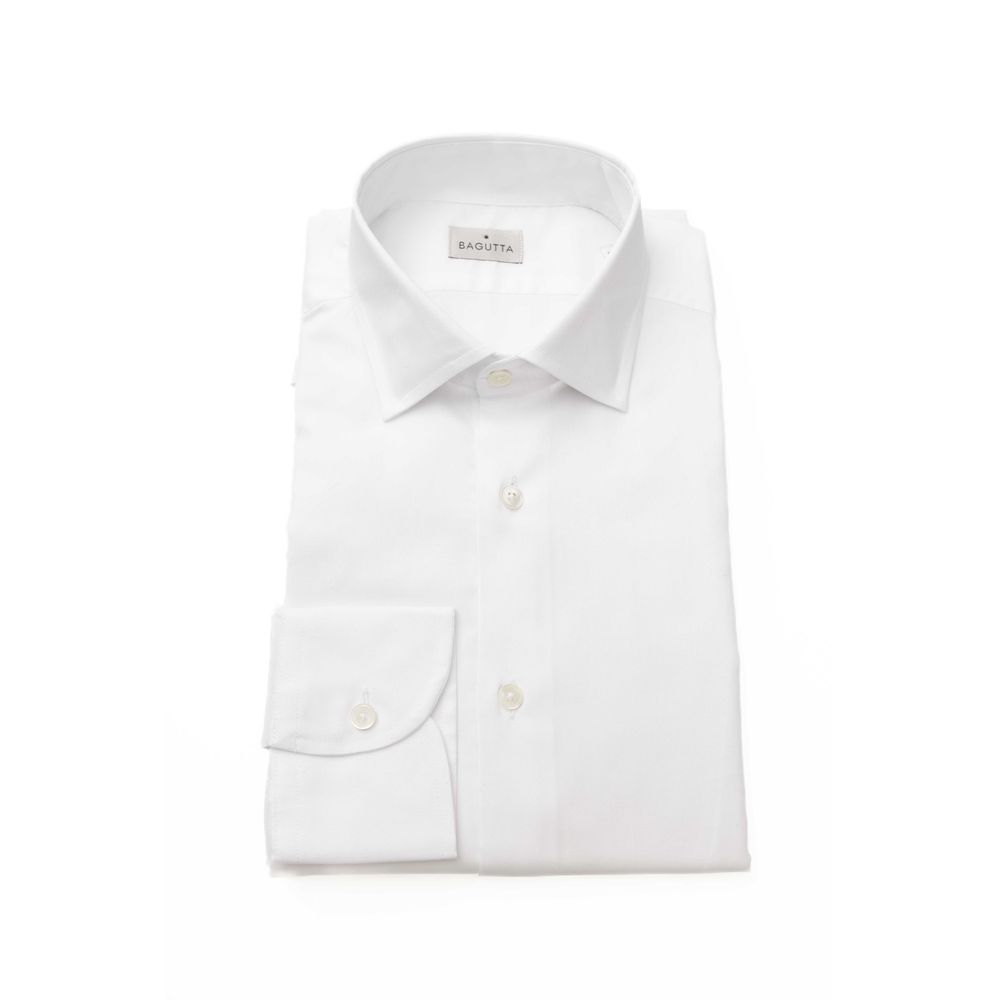 Bagutta White Cotton Men's Men's Shirt