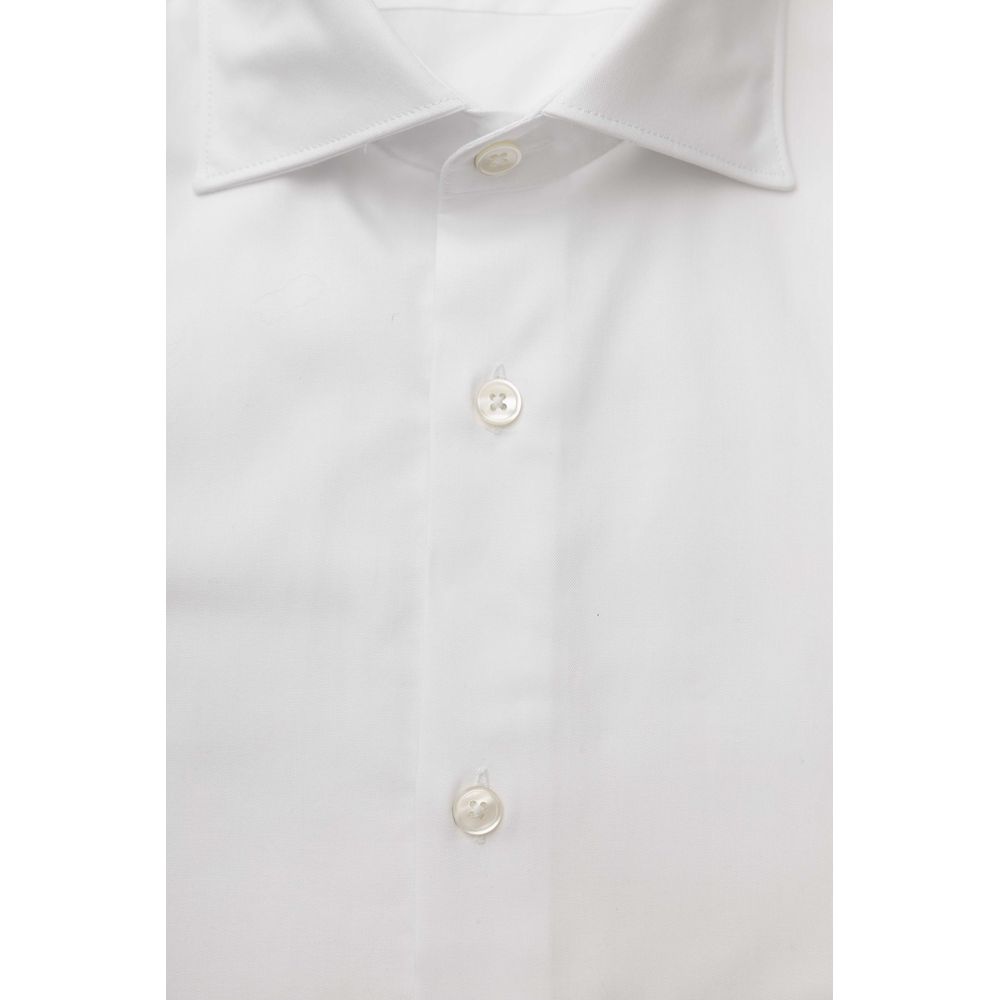 Bagutta White Cotton Men Men's Shirt