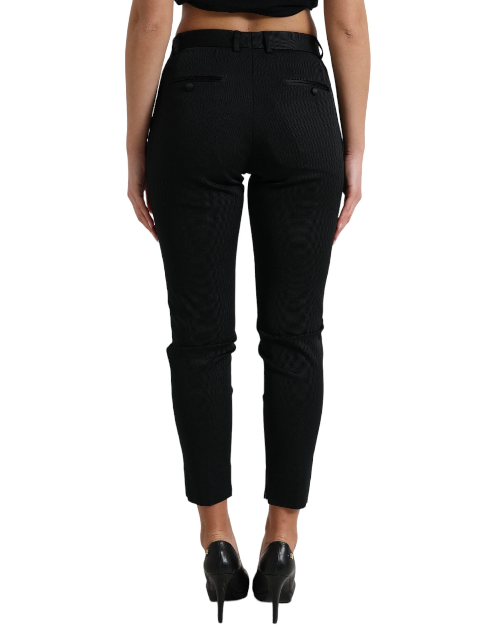 Dolce & Gabbana Chic High Waist Skinny Cropped Women's Pants