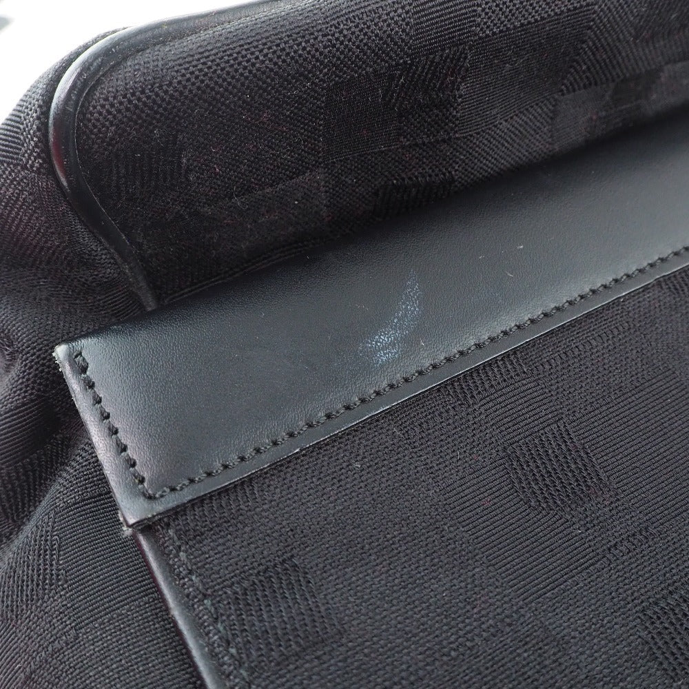Bally Black Canvas Shoulder Bag (Pre-Owned)