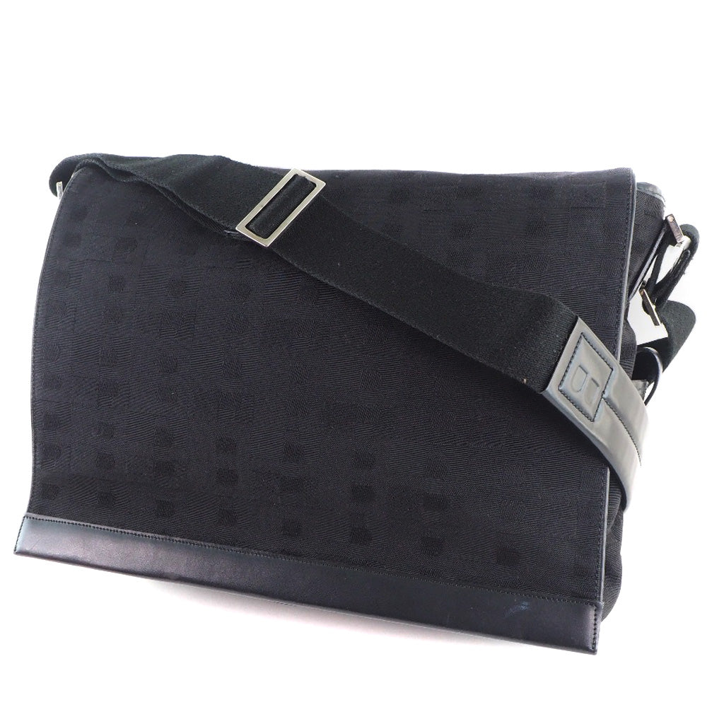 Bally Black Canvas Shoulder Bag (Pre-Owned)
