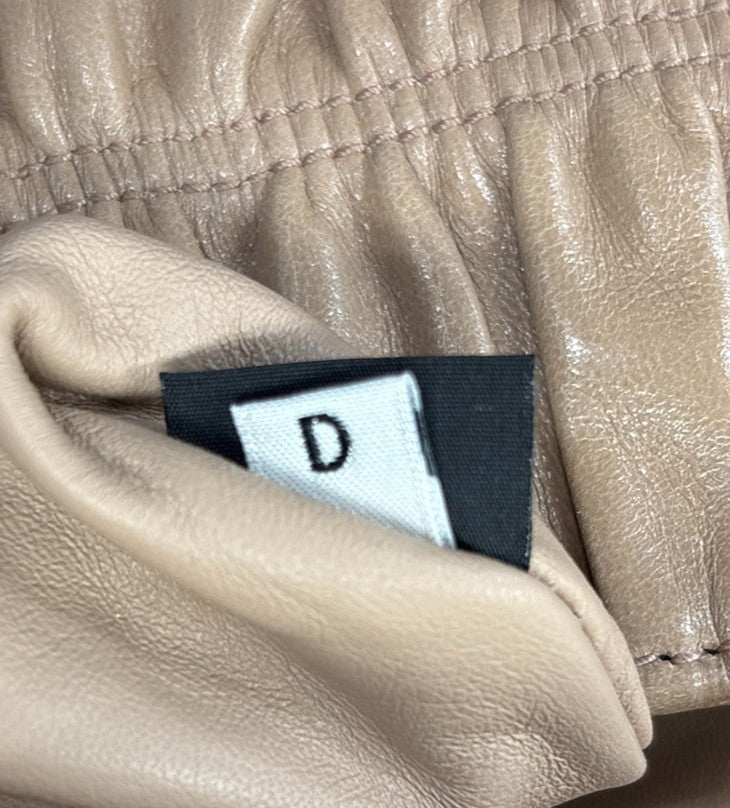 Prada Turnlock Nappa Gaufre Beige Leather Shoulder Bag Bag (Pre-Owned)