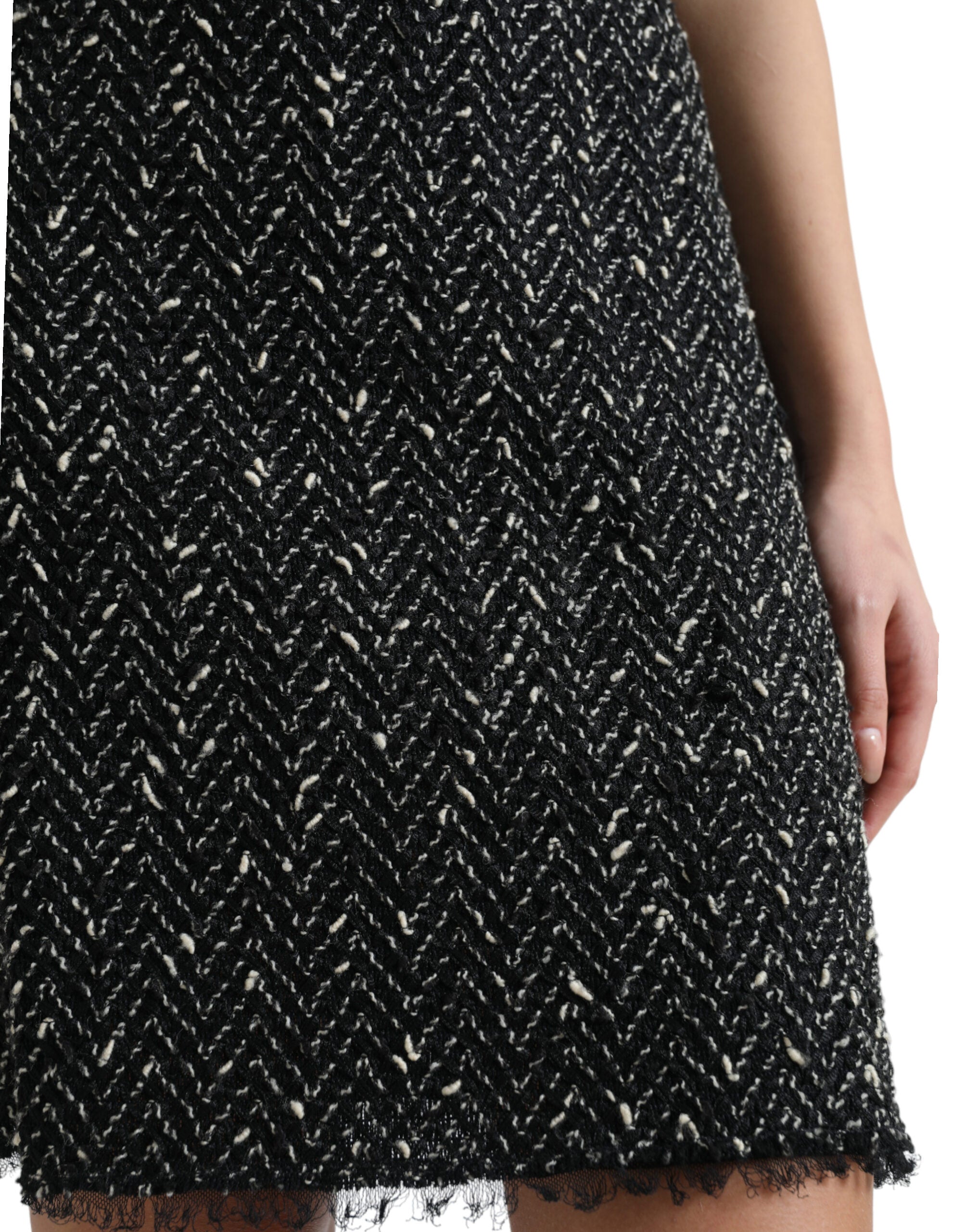 Dolce & Gabbana Elegant Tweed High-Waist Mini Women's Skirt