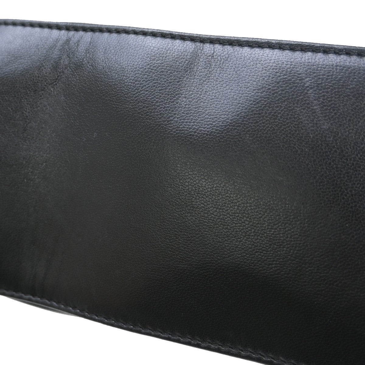 Chanel Chocolate Bar Cc Tote Quilted Leather Black Leather Tote Bag Bag (Pre-Owned)
