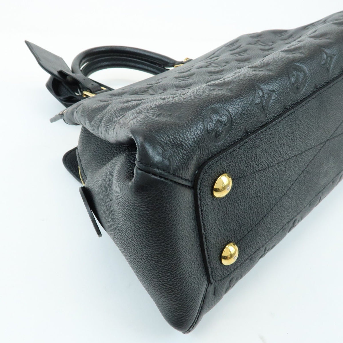 Louis Vuitton Vosges Whipstitch Monogram Empreinte Leather Black Leather Handbag (Pre-Owned)