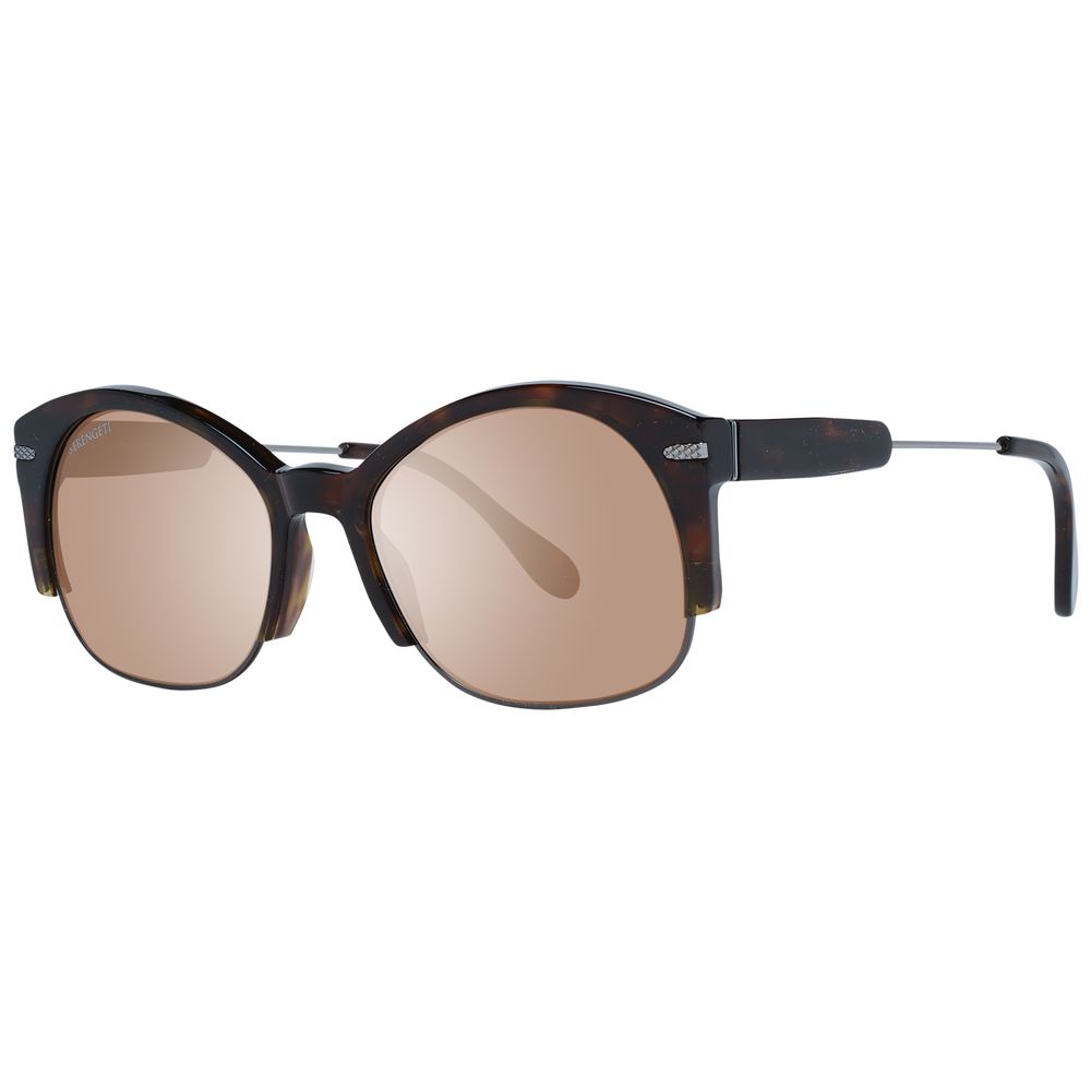 Serengeti Brown Acetate & Metal  Sunglasses