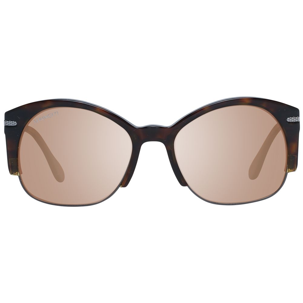 Serengeti Brown Acetate & Metal  Sunglasses