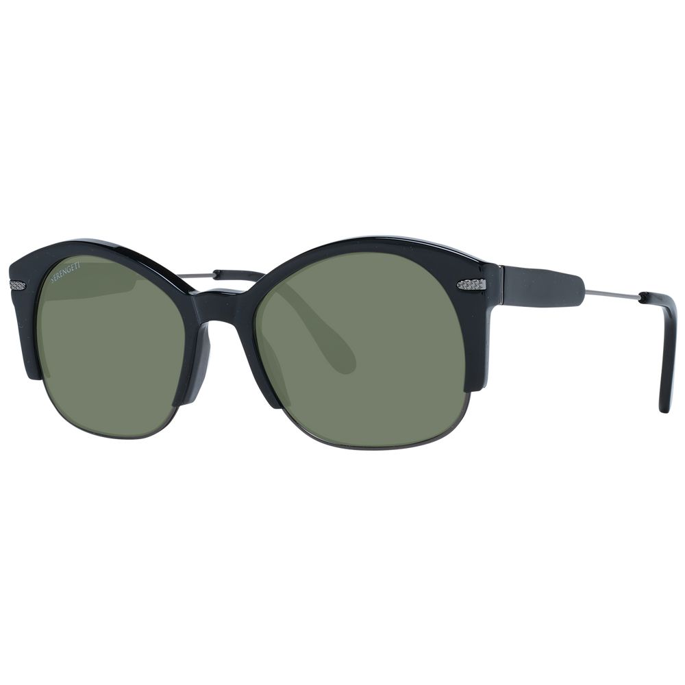 Serengeti Black Acetate & Metal  Sunglasses