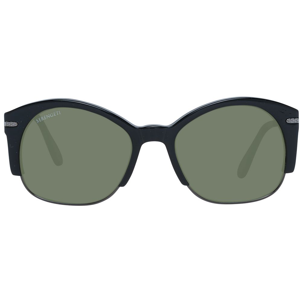 Serengeti Black Acetate & Metal  Sunglasses