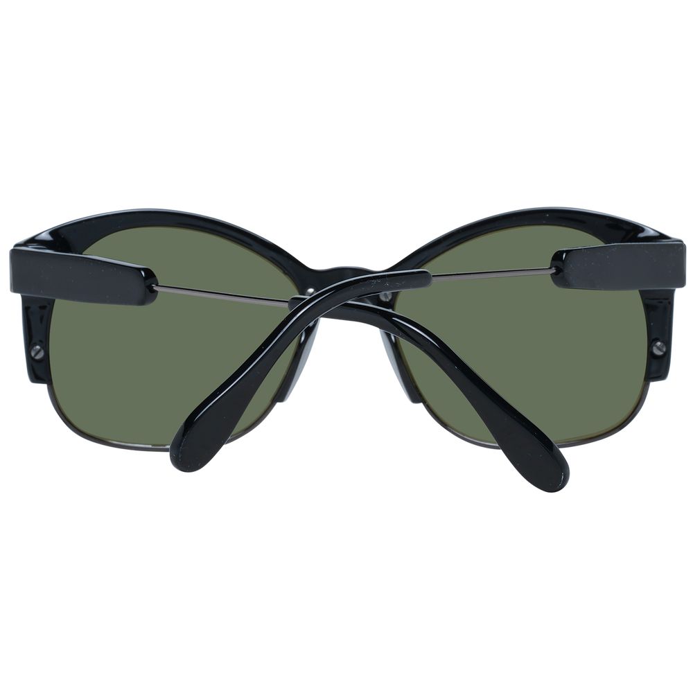 Serengeti Black Acetate & Metal  Sunglasses