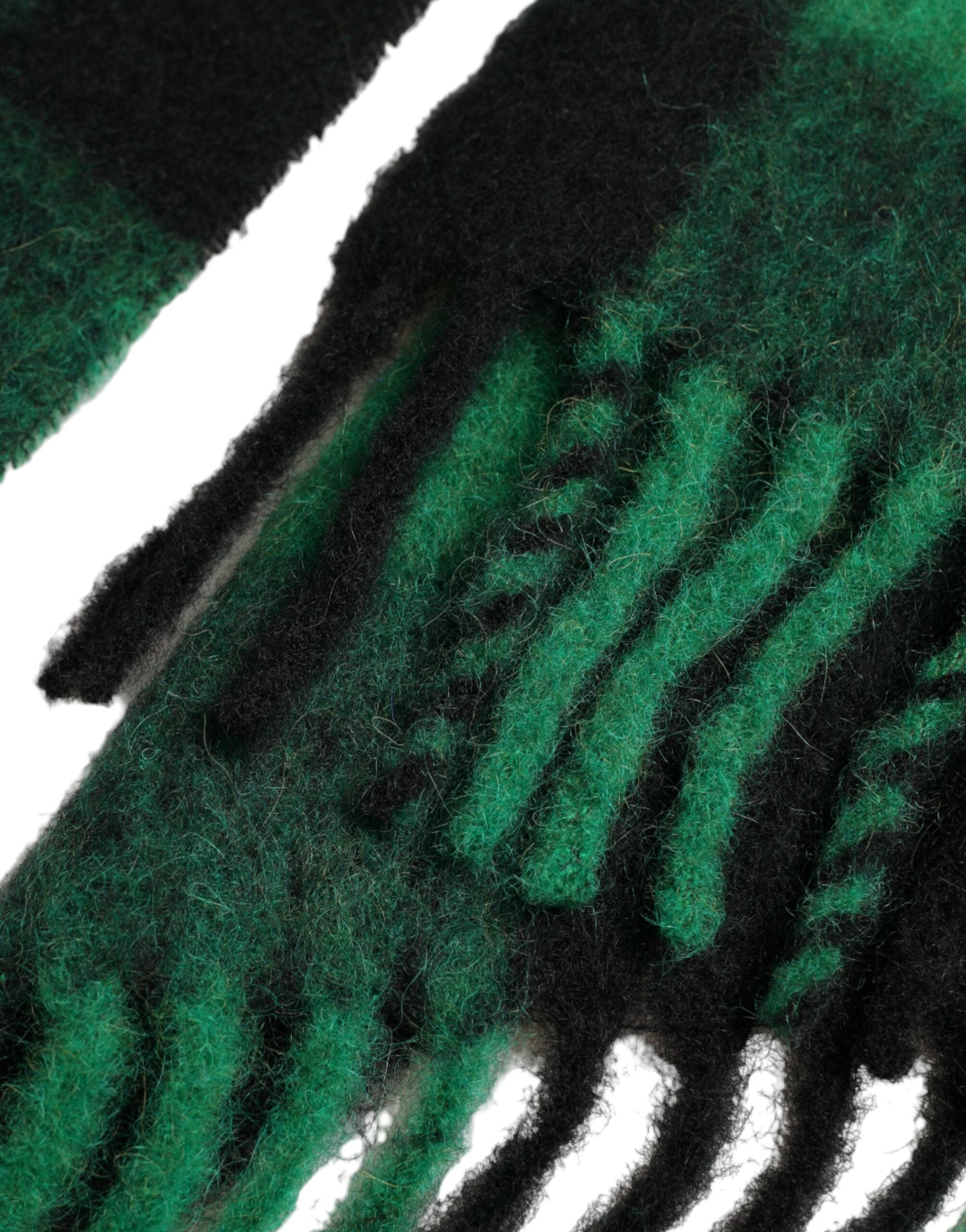 Dolce & Gabbana Black Green Buffalo Check Poncho Coat Women's Jacket