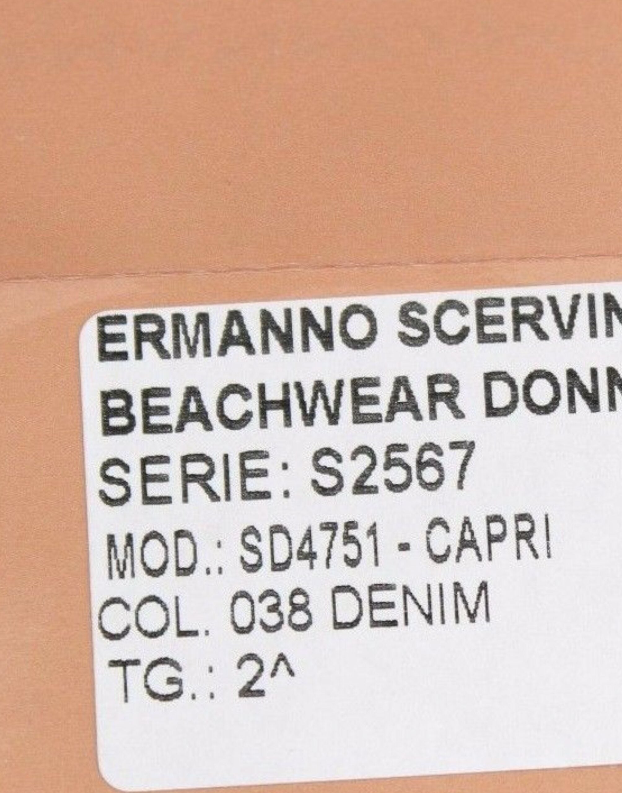 Ermanno Scervino Beachwear Blue Jeans Capri Pants Women's Cropped
