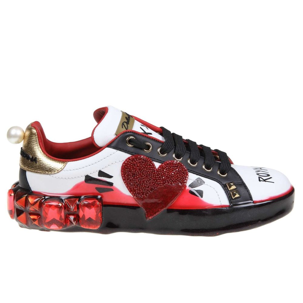 Dolce & Gabbana White Calfskin Women Women's Sneaker