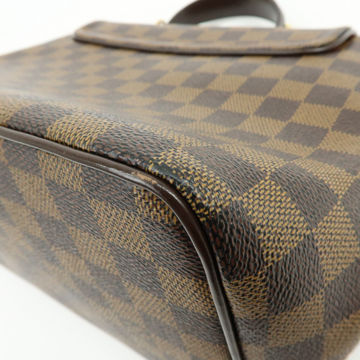 Louis Vuitton Bergamo Damier Brown Canvas Handbag (Pre-Owned)